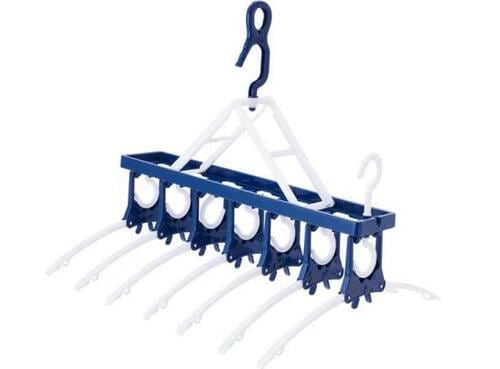 C評価: 間隔は広いけど落ちやすい ツウィンモールの7連ハンガー イメージ