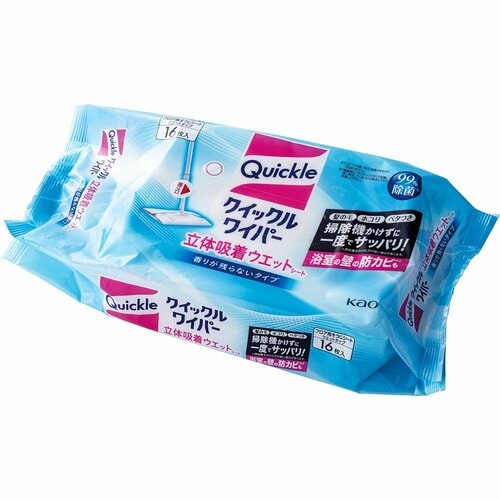 花王 クイックルワイパー 立体吸着ウエットシート 香りが残らないタイプ イメージ1