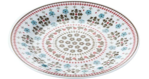 セリア:プレート:フラワーリング柄:100均:百均:100円