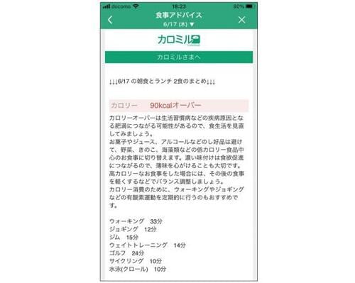 ポイント3:食事のアドバイスが参考になる イメージ