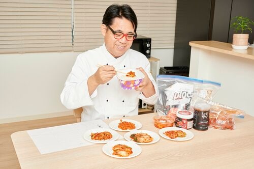 テスト3：ご飯との相性 辛いキムチおすすめ イメージ