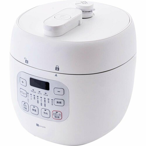 LDKベストバイニトリ電気圧力鍋おすすめ ニトリ 時短でらくらく調理 電気圧力鍋(2L IN03 ホワイト) イメージ1