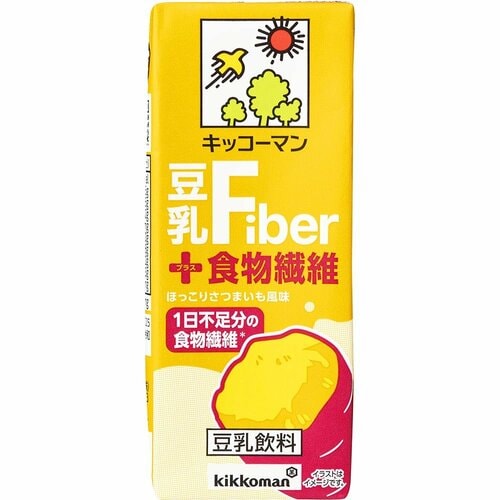 豆乳飲料おすすめ キッコーマン 豆乳+食物繊維 イメージ