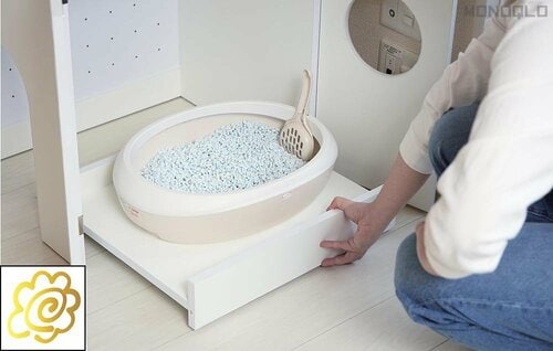 カートにキャスターがついて掃除ラクラク 猫のトイレカバーおすすめ イメージ