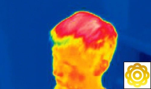 【遮熱性の高さ】こめかみ周辺も熱くなりにくい サウナハットおすすめ イメージ