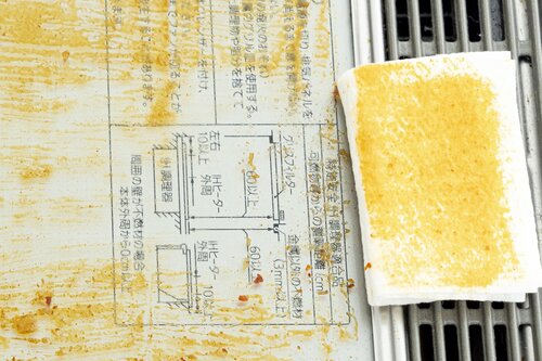 軽い汚れならお掃除シートでサッと拭くだけ! イメージ