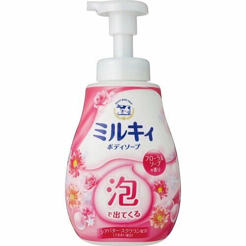 6位: 牛乳石鹸共進社「泡で出てくる ミルキィボディソープ」