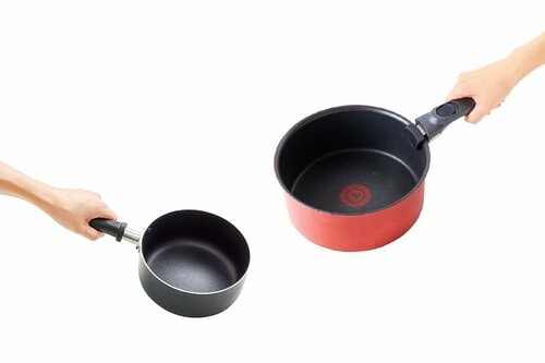 3:鍋やフライパンは底が大きめを選ぶ イメージ