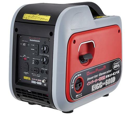 長時間発電を実現!山善 DREAMPOWER カセット式インバーター発電機 EIGG-600D イメージ