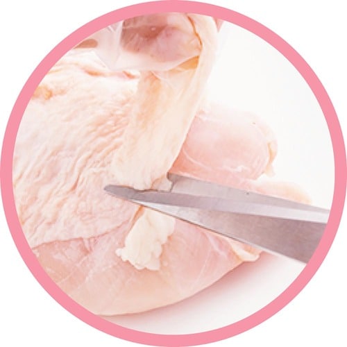 鶏むね肉 キッチンバサミおすすめ イメージ
