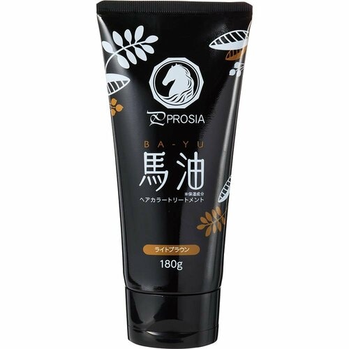 白髪染めトリートメントおすすめ プロシア 馬油 ヘアカラートリートメント/ライトブラウン イメージ