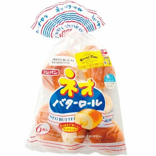フジパン:ネオバターロール 6個入り:ロールパン