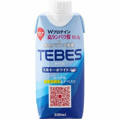 完全栄養ドリンクおすすめ スジャータめいらく 完全バランス栄養ドリンクTEBES ミルキーホワイト イメージ