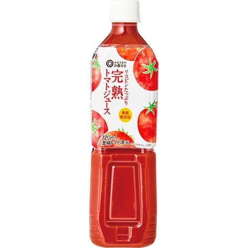 トマトジュースおすすめ みなさまのお墨付き リコピンたっぷり 完熟トマトジュース 食塩無添加 イメージ