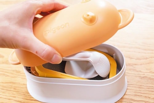 ヘラとスプーンもしまえる 離乳食調理セットおすすめ イメージ