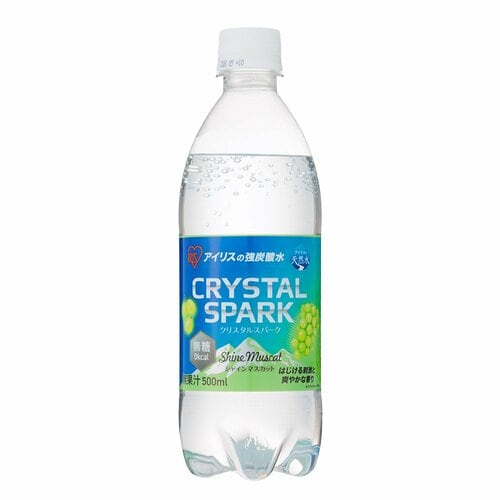 アイリスオーヤマの飲料水おすすめ アイリスオーヤマ CRYSTAL SPARK クリスタルスパーク シャインマスカット イメージ