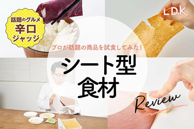 シート型食材ってアリ？ふりかけや醤油、メロンパンシートをプロと食べてみた