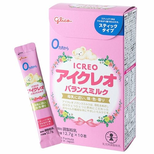 スティック型乳児用粉ミルクおすすめ 江崎グリコ アイクレオバランスミルクスティック イメージ