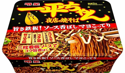 Amazonプライムデーおすすめ 明星食品 明星 一平ちゃん 夜店の焼そば 135g×12個 イメージ1