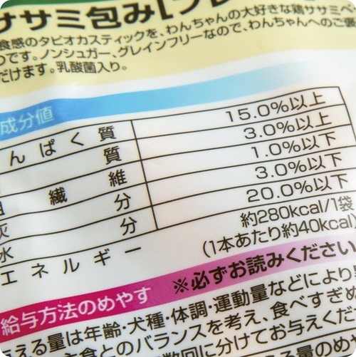 テスト1:カロリー 犬用おやつおすすめ イメージ