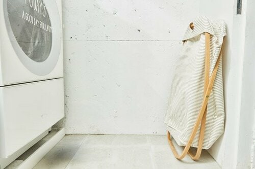 【No.23】洗濯物の持ち運びがラク!防水加工のランドリーバスケット