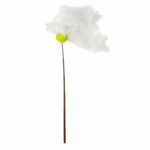 猫用おもちゃおすすめ ペティオ アドメイト Happiness Cat ウールボールじゃらし ふわふわスティック イメージ1
