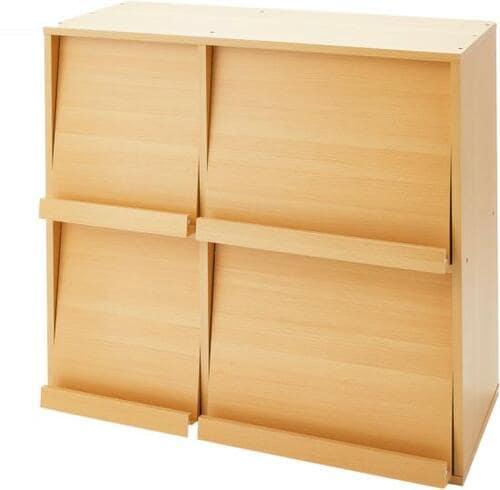 ぼん家具:フラップ扉チェスト:収納