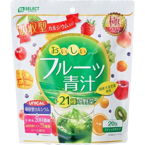 LDKベストバイおやつ・高たんぱく食品・ドリンクおすすめ エスセレクト フルーツ青汁 吸収型カルシウムプラス イメージ1