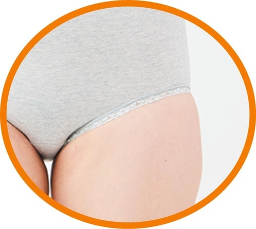 キレイ見え:お腹はすっぽり覆うことができる ハイウエストショーツおすすめ イメージ2