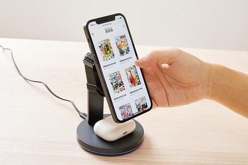 ワイヤレスでデスク上もスッキリ! 3in1ワイヤレス充電器おすすめ イメージ2