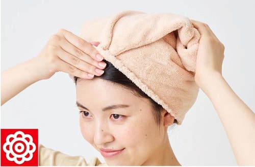 使いやすさ：やわらかく頭に巻きやすい ヘアドライタオルおすすめ イメージ