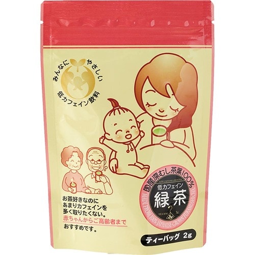 緑茶・ほうじ茶ティーバッグおすすめ 宇治園 低カフェイン緑茶 イメージ