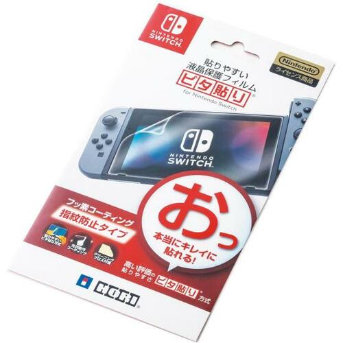 薄くてキレイに仕上がる!ホリ「貼りやすい液晶保護フィルム ピタ貼り Switch用」 イメージ