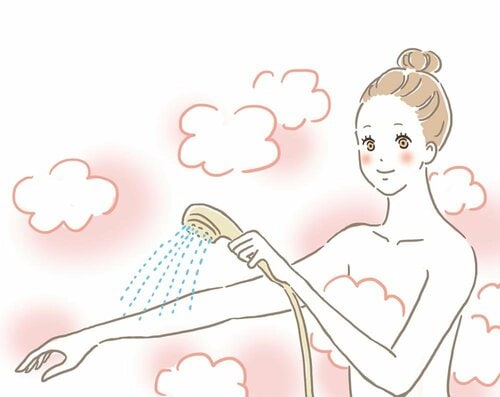 入浴後はしっかりと洗い流すが鉄則 イメージ
