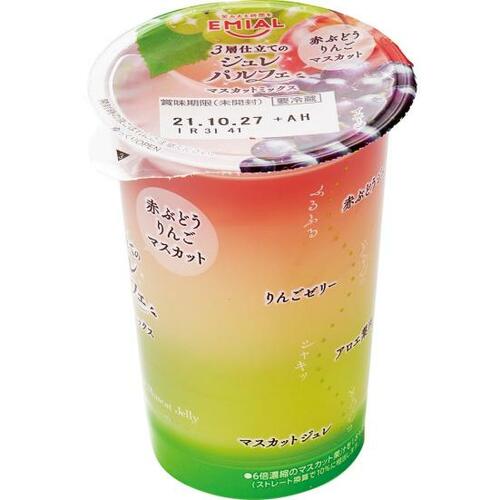 49位: リフレッシュできる 安曇野食品工房「3層仕立てのジュレパルフェマスカットミックス」 イメージ