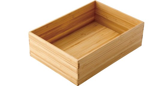 無印良品:重なる竹材 長方形ボックス(5)(V):収納
