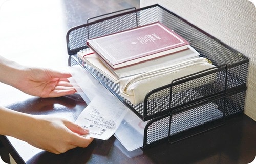 上段に未読のもの、下段に保存するものを入れて使い分け