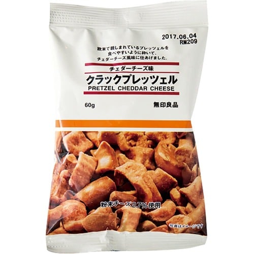 無印良品 チェダーチーズ味 クラックプレッツェルの製品画像
