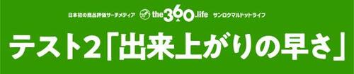 ［テスト2の結果］圧力の高さが時短につながる！ イメージ