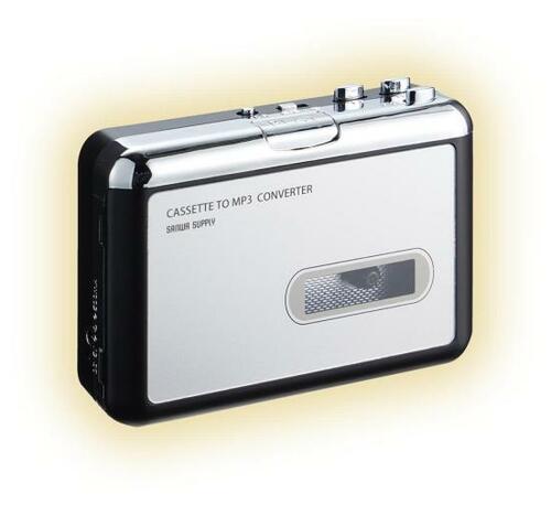 ポータブルカセットプレーヤーおすすめ サンワサプライ カセットテープ変換プレーヤー 400-MEDI016 イメージ