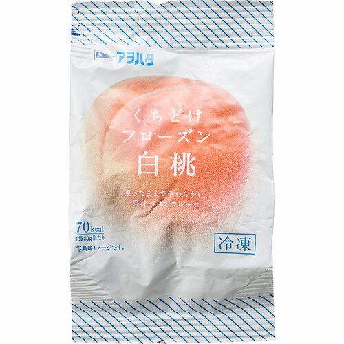 凍らせて食べるゼリー／シャーベットおすすめ アヲハタ くちどけフローズン 白桃 イメージ