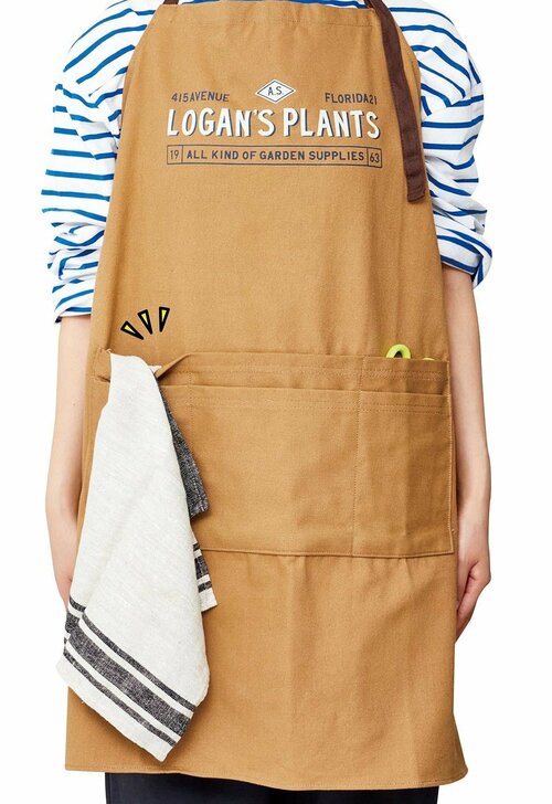 厚手でポケットが多い！「ガーデニング エプロン」 イメージ