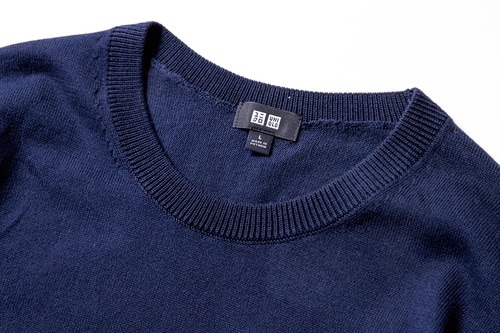 アイテム2：ユニクロ「ウォッシャブルコットン クルーネックセーター 」 イメージ3