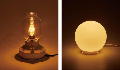 ランプと電球で雰囲気をガラッと変えられる イメージ