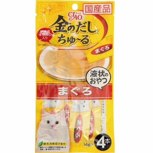 いなばペットフード:CIAO:金のだしちゅ~る:まぐろ:キャットフード:ペットフード:ネコ
