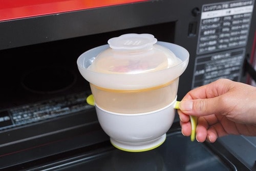 材料を入れたらチンすればOK 離乳食調理セットおすすめ イメージ