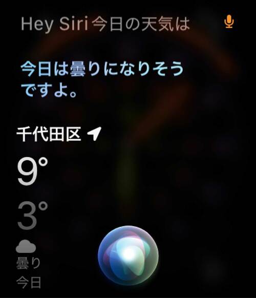 音声アシスタントのSiri スマートウォッチおすすめ イメージ