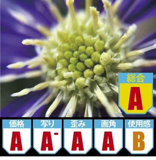 【A】超アップでもシャープな写り「Tecbillion」のレンズ