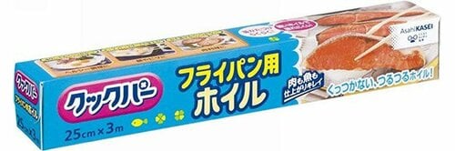 旭化成ホームプロダクツ:クックパー フライパン用ホイル25cm×3m:アルミホイル