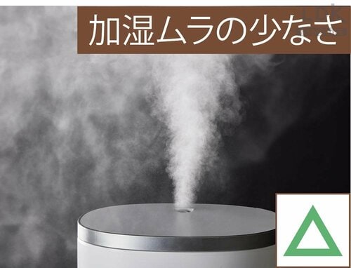 加湿力：△ 安い加湿器おすすめ イメージ